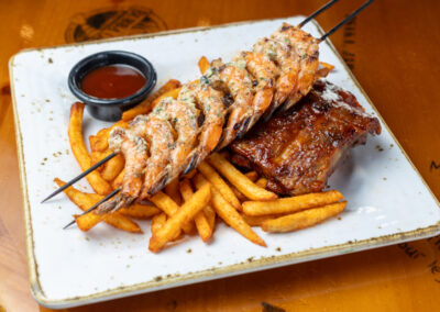 BBQ Ribs & Shrimp Combination